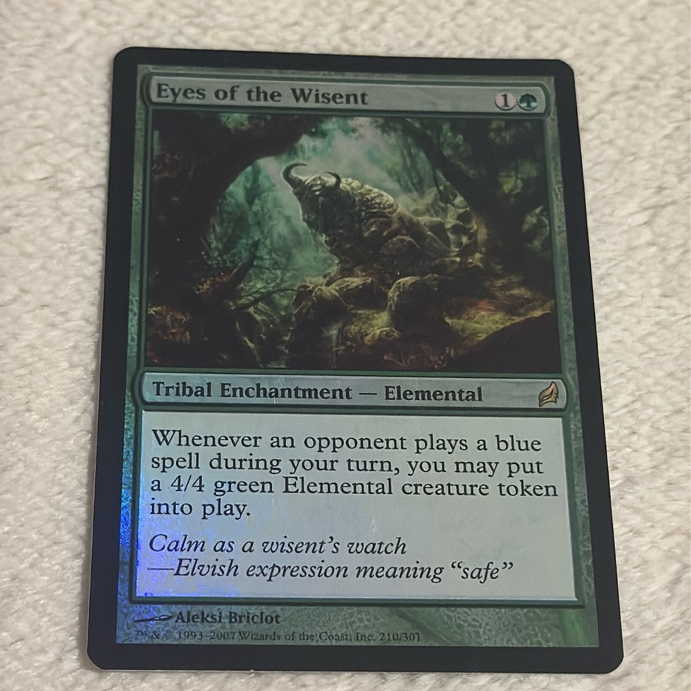MTG Magic the Gathering Eyes of the Wisent FOIL